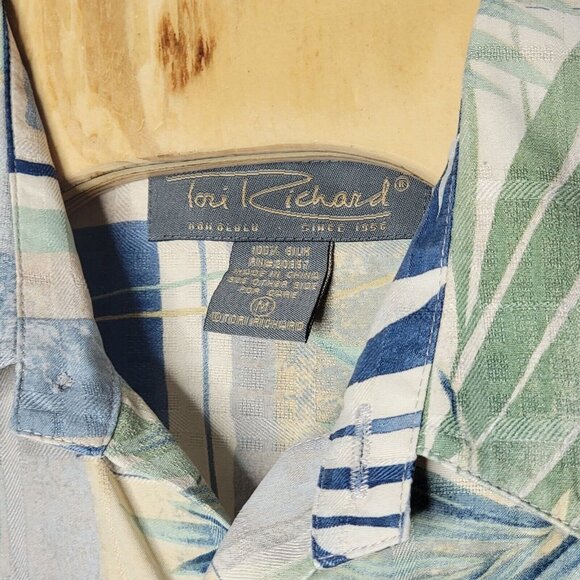Tori Richard Medium‎ 100% Silk Multicolored Short Sleeve Hawaiian Button Shirt M - Picture 4 of 4